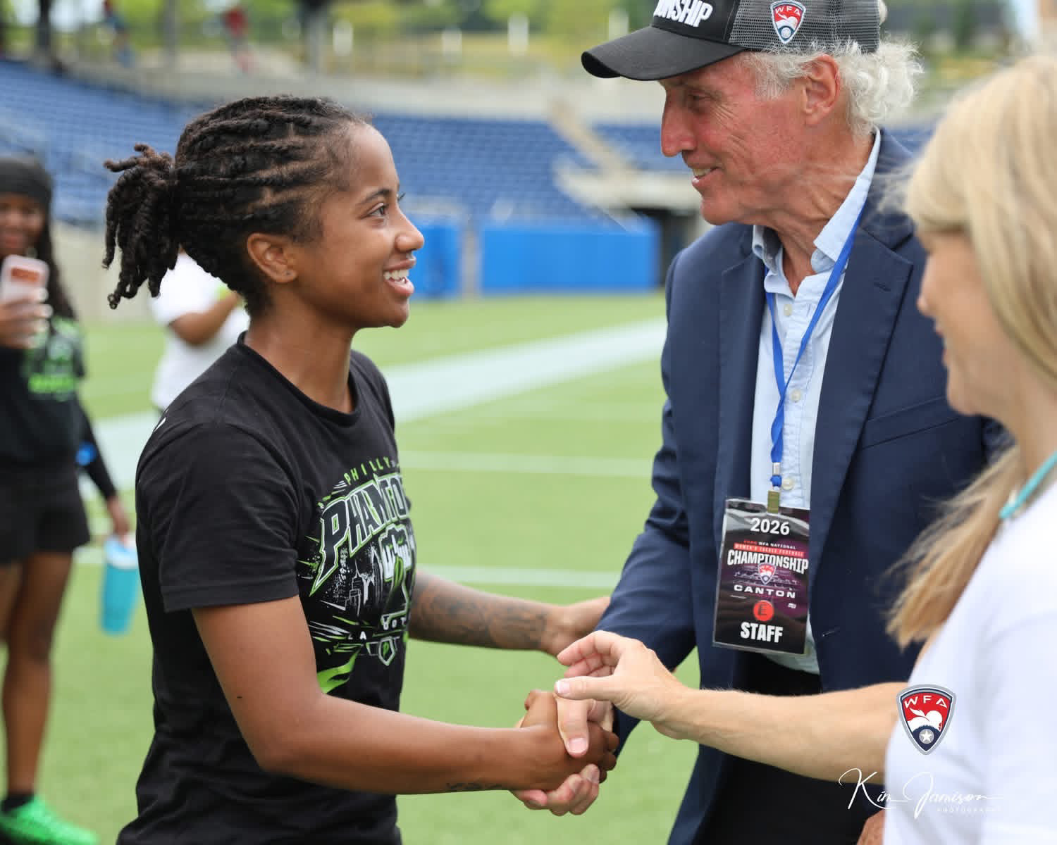 Phantomz athlete greeted at the 2026 WFA National Championship in Canton