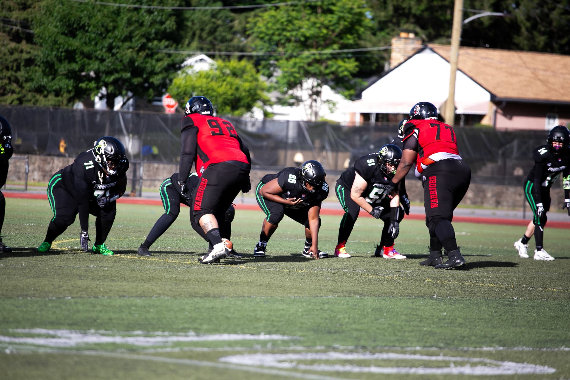 Phantomz lines up against the defense