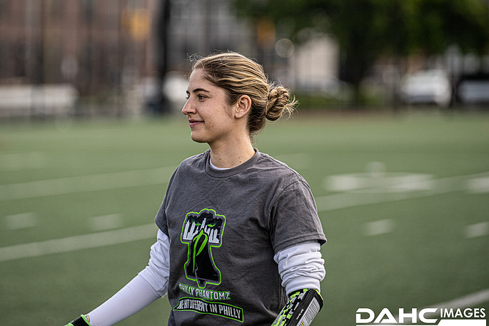 Phantomz athlete prepares during warmups